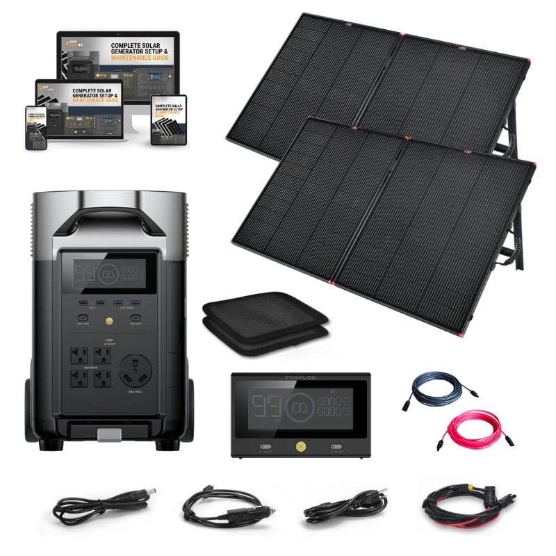 EcoFlow DELTA PRO 120V Solar Kits - 3,600Wh / 3,600W Portable Power Station + Choose Your Custom Bundle Option | Complete Solar Kit | 5-Year Warranty - ShopSolar.com