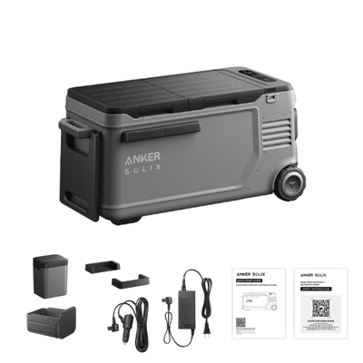 Anker SOLIX EverFrost 2 Portable Electric Cooler | 40L & 58L | Up to 4.3 Days Cooling | -4°F to 68°F | Solar & USB-C Rechargeable - ShopSolar.com