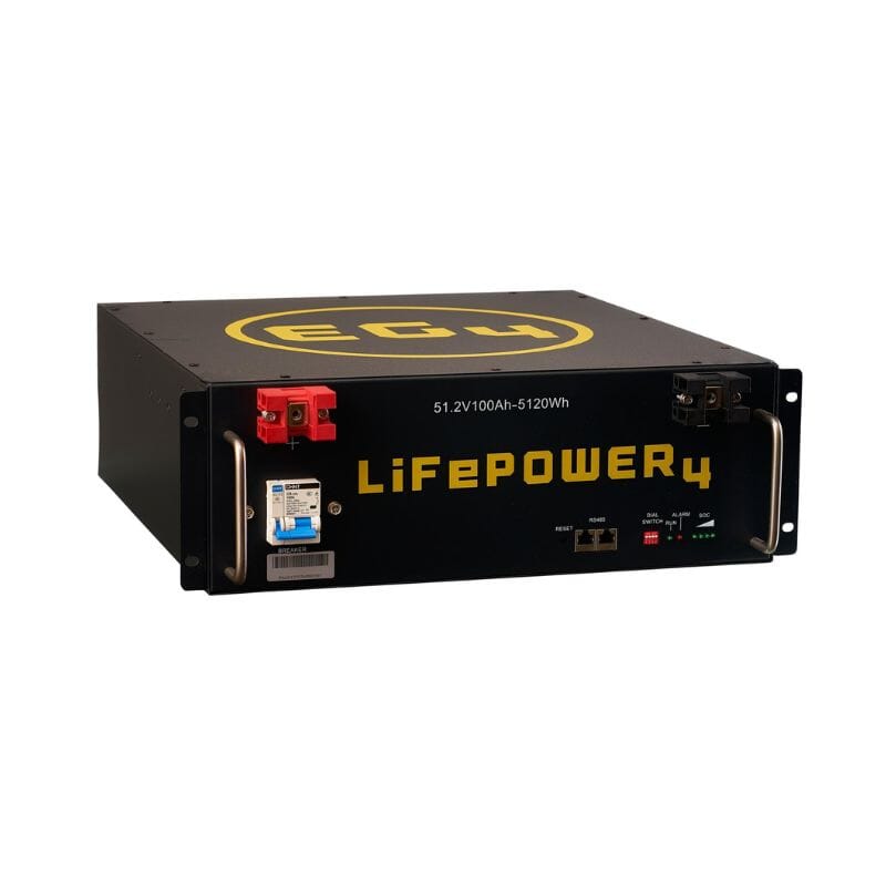 EG4 [LifePower4] 48V 100AH Lithium Battery | 5.12kWh Server Rack Battery | UL Listed | 5-Year Warranty - ShopSolar.com