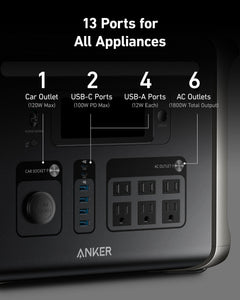 Anker SOLIX F1500 1536Wh / 1800W Portable Power Station + Choose Your Custom Bundle | Complete Solar Kit - ShopSolar.com