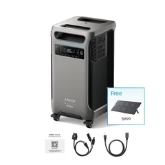 Anker SOLIX F3800 [PLUS] - 3,840Wh / 6,000W Portable Power Station | 120V/240V Output | Choose Your Bundle Option | 5-Year Warranty - ShopSolar.com