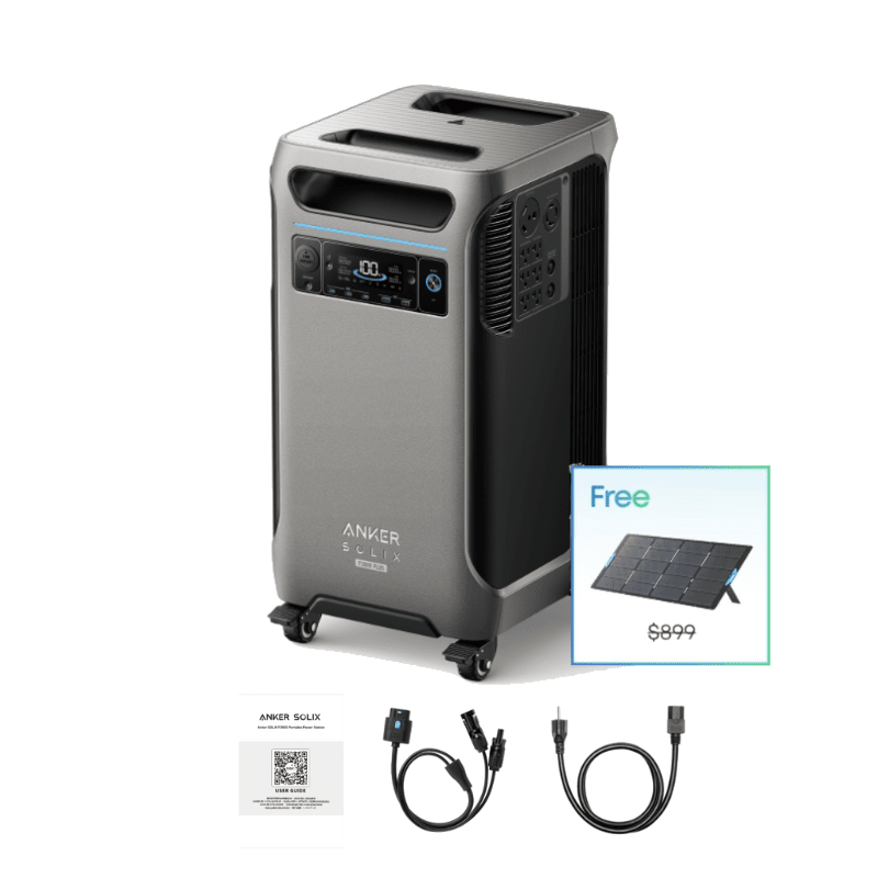 Anker SOLIX F3800 [PLUS] - 3,840Wh / 6,000W Portable Power Station | 120V/240V Output | Choose Your Bundle Option | 5-Year Warranty - ShopSolar.com