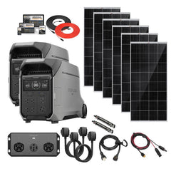 EcoFlow DELTA PRO 3 [DUAL Kits] - 8,192Wh / 8,000W Portable Power Station Kits | Choose Custom Bundle Option | Complete Solar Kit | 5-Year Warranty - ShopSolar.com