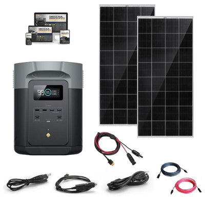 EcoFlow DELTA 2 [MAX] - 2,400W / 2,048Wh Portable Power Station + Choose Your Custom Bundle | Complete Solar Kit | 2023 DELTA 2 MAX Model - ShopSolar.com