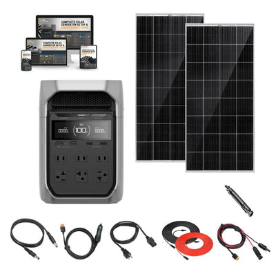 Ecoflow DELTA 3 PLUS 1,024Wh Portable Power Station + Choose Custom Solar Panel Bundle Option | 5-Year Warranty | Complete Solar Kit - ShopSolar.com