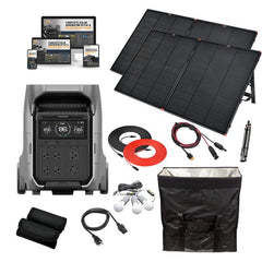 EcoFlow DELTA PRO 3 - 4,096Wh / 4,000W Portable Power Station + Choose Custom Solar Panel Bundle Option | 5-Year Warranty | Complete Solar Kit - ShopSolar.com