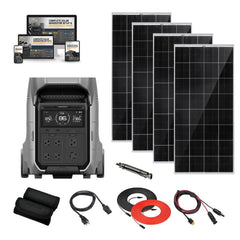 EcoFlow DELTA PRO 3 - 4,096Wh / 4,000W Portable Power Station + Choose Custom Solar Panel Bundle Option | 5-Year Warranty | Complete Solar Kit - ShopSolar.com