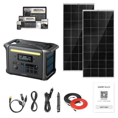 Anker SOLIX F1500 1536Wh / 1800W Portable Power Station + Choose Your Custom Bundle | Complete Solar Kit - ShopSolar.com
