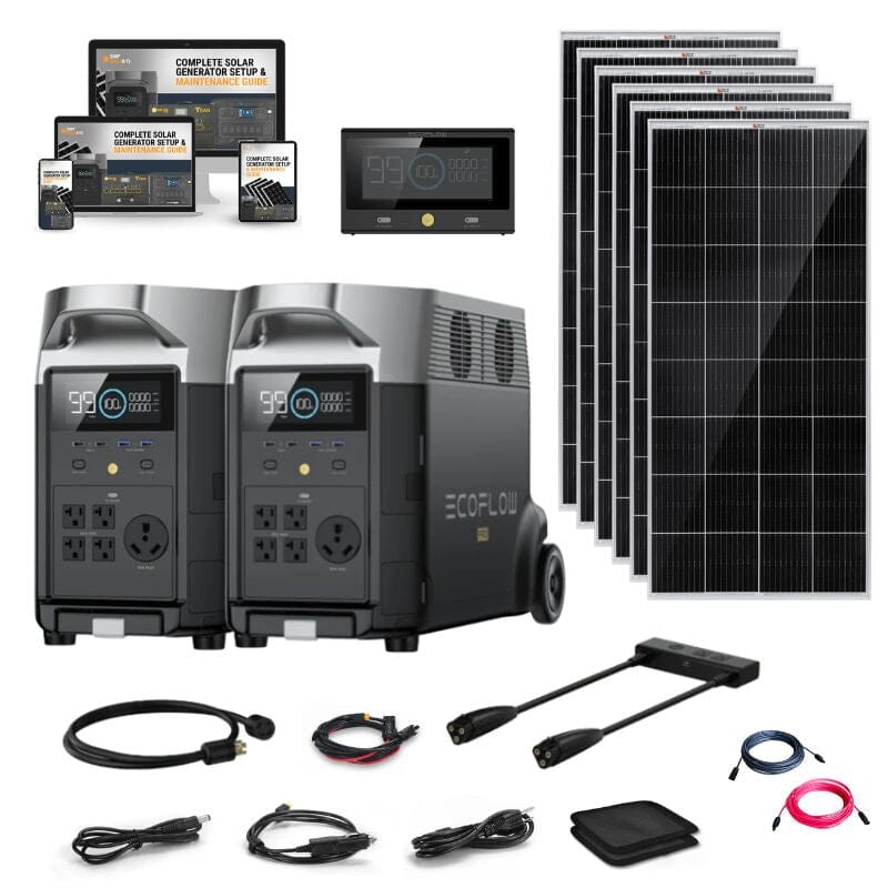 EcoFlow DELTA PRO 120V/240V Solar Kits - 7,200W Portable Power Station Setup + Choose Custom Bundle Option | Complete Solar Kit | 5-Year Warranty - ShopSolar.com