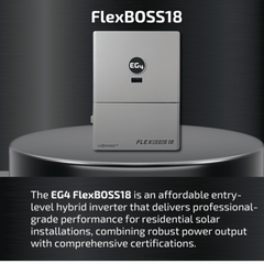 EG4 FlexBOSS18 13kW AC Hybrid Inverter | 48V Split Phase | 18kW PV Input - ShopSolar.com