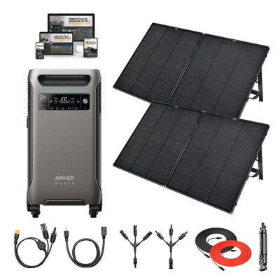 Anker SOLIX F3800 - 3,840Wh / 6,000W Solar Power Station + Choose Your Custom Bundle | 5-Year Warranty | Complete Solar Kit - ShopSolar.com