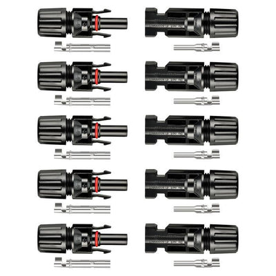 Rich Solar 5-Pack of PV Connectors for solar panel PV wiring - ShopSolar.com