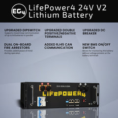 EG4 LifePower4 V2 | 24V 200AH | Server Rack Battery | 10 Year Warranty - ShopSolar.com